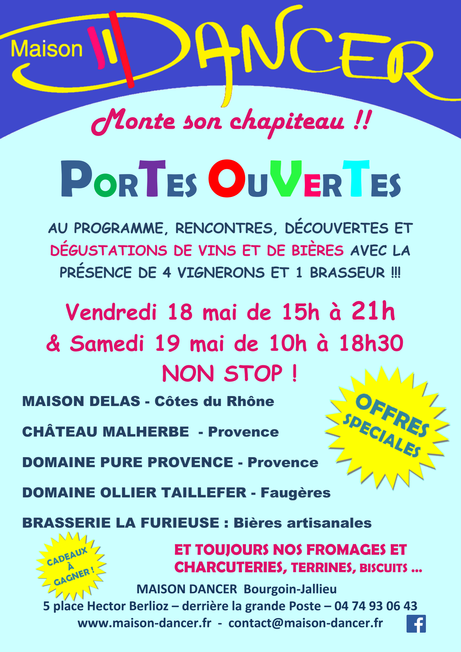 Portes Ouvertes 18 & 19 mai 2018